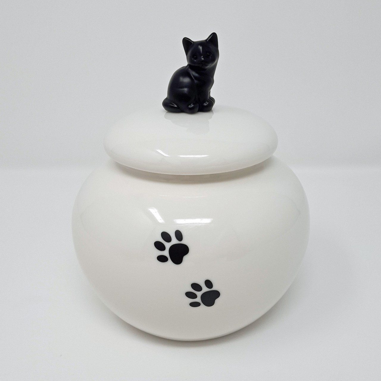 Tierurne aus Keramik Katzenurne Tabby